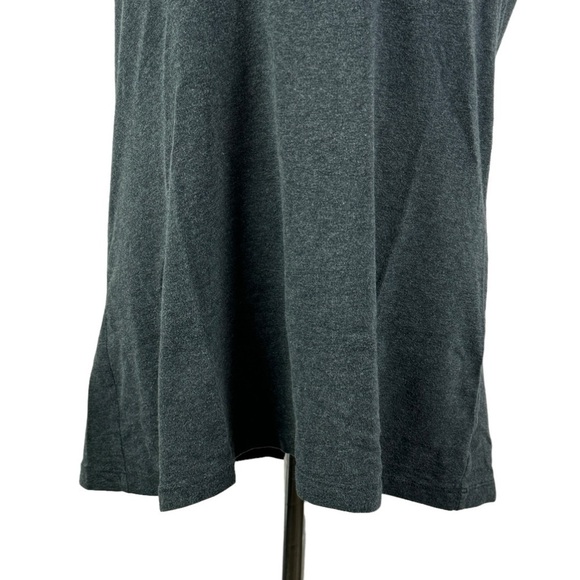 Ambiance Dark Gray Deep V-Neck Tee Women's Junior 2X Short Sleeve - Picture 4 of 7